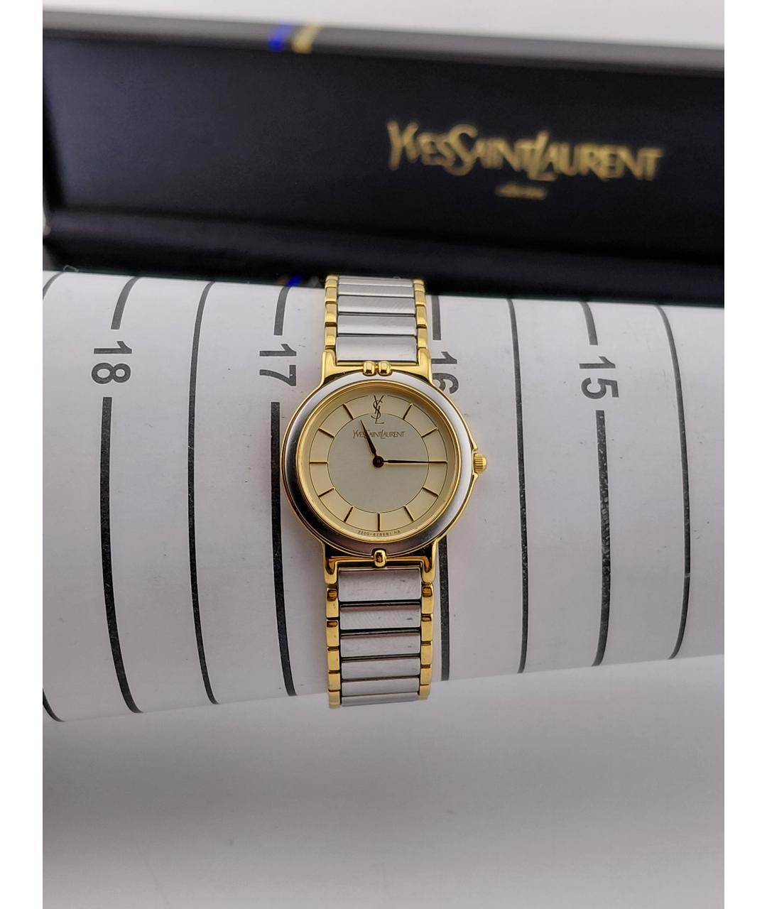 SAINT LAURENT Серебряные металлические часы, фото 6