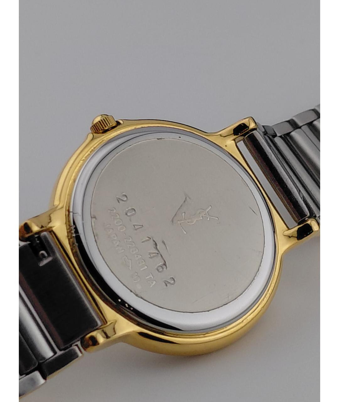 SAINT LAURENT Серебряные металлические часы, фото 8