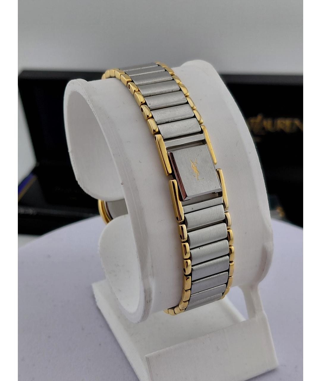 SAINT LAURENT Серебряные металлические часы, фото 5