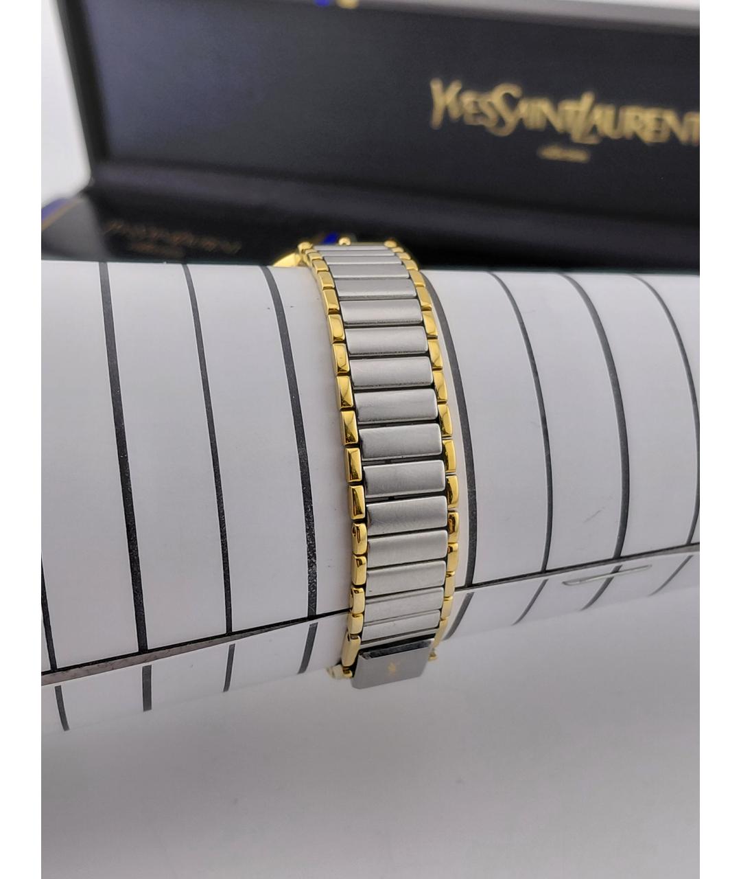 SAINT LAURENT Серебряные металлические часы, фото 7