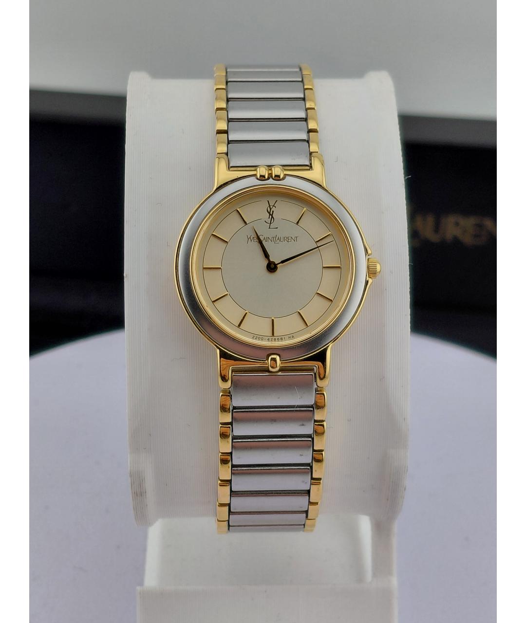 SAINT LAURENT Серебряные металлические часы, фото 10