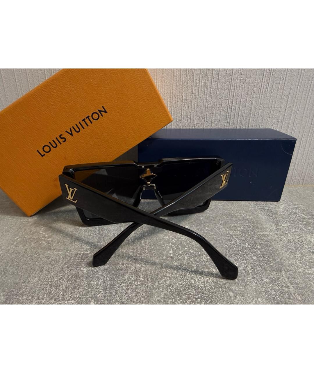 LOUIS VUITTON Черные пластиковые солнцезащитные очки, фото 6