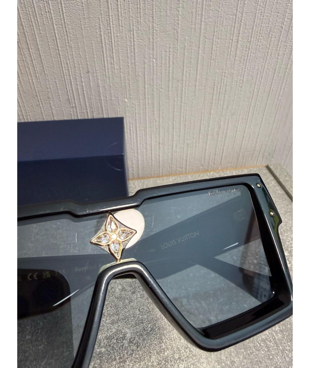 LOUIS VUITTON Черные пластиковые солнцезащитные очки, фото 3