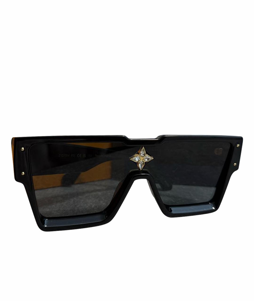 LOUIS VUITTON Черные пластиковые солнцезащитные очки, фото 1