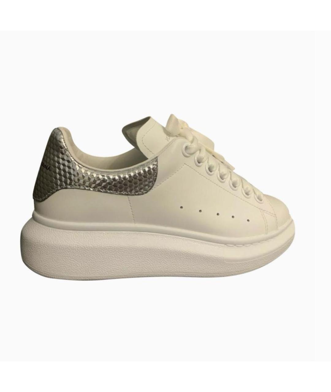 ALEXANDER MCQUEEN Белые кожаные кеды, фото 5