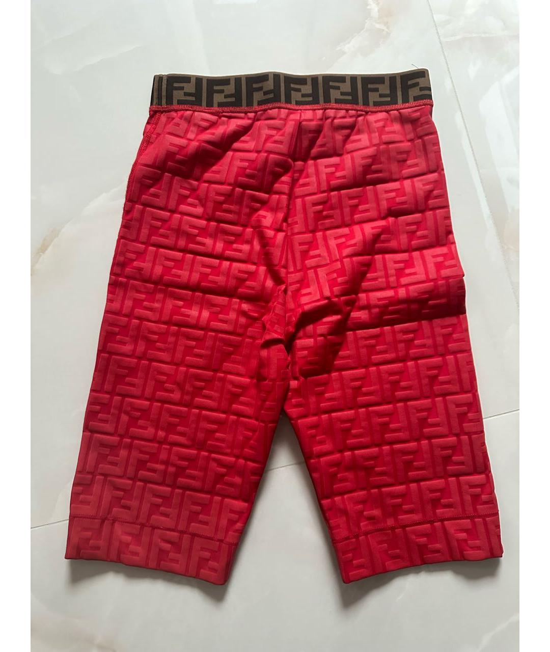 FENDI Красные леггинсы и велосипедки, фото 6