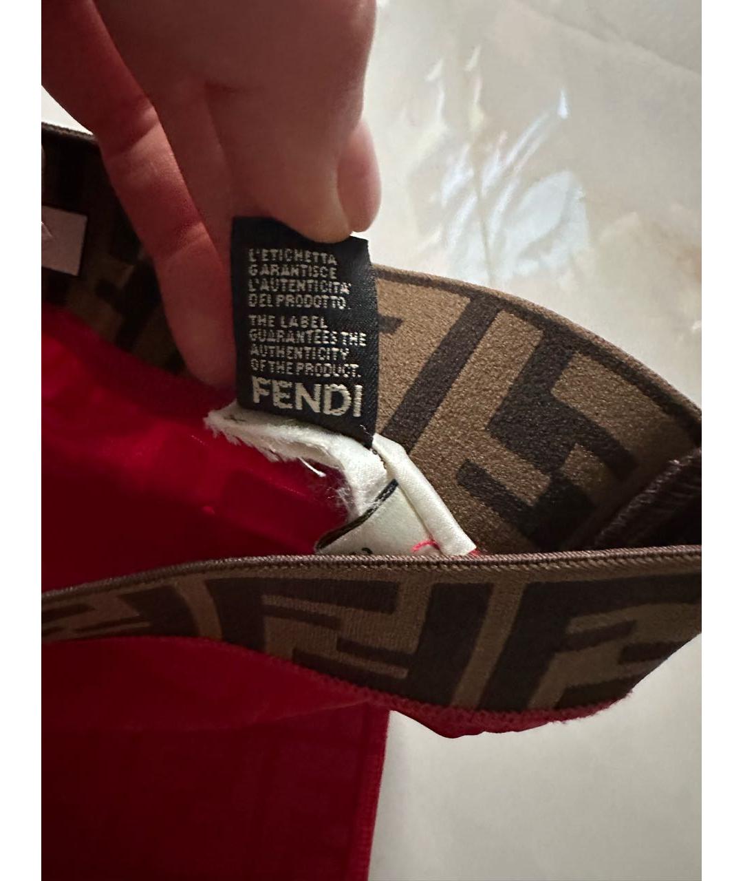 FENDI Красные леггинсы и велосипедки, фото 5