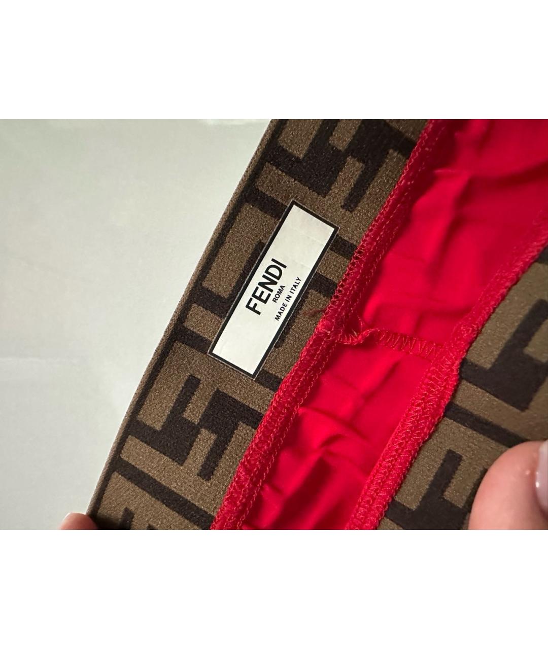 FENDI Красные леггинсы и велосипедки, фото 3