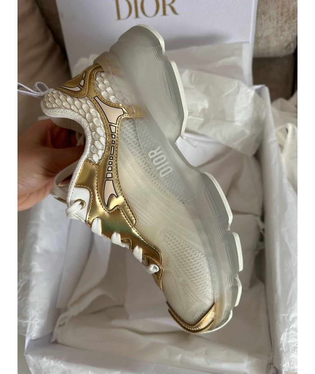 CHRISTIAN DIOR Золотые кроссовки, фото 4