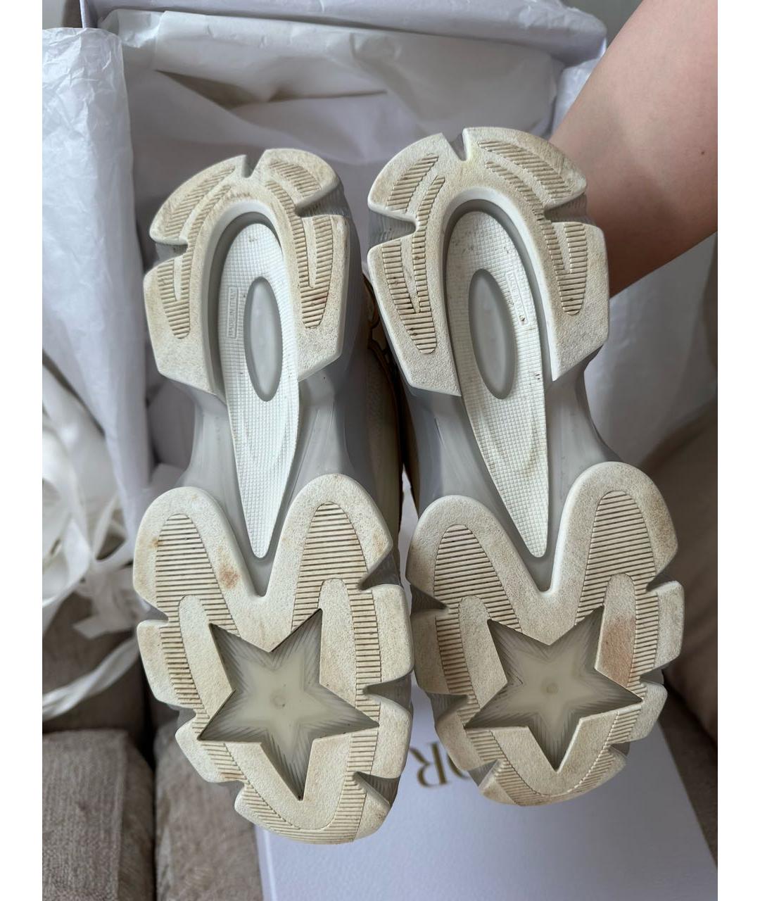 CHRISTIAN DIOR Золотые кроссовки, фото 6