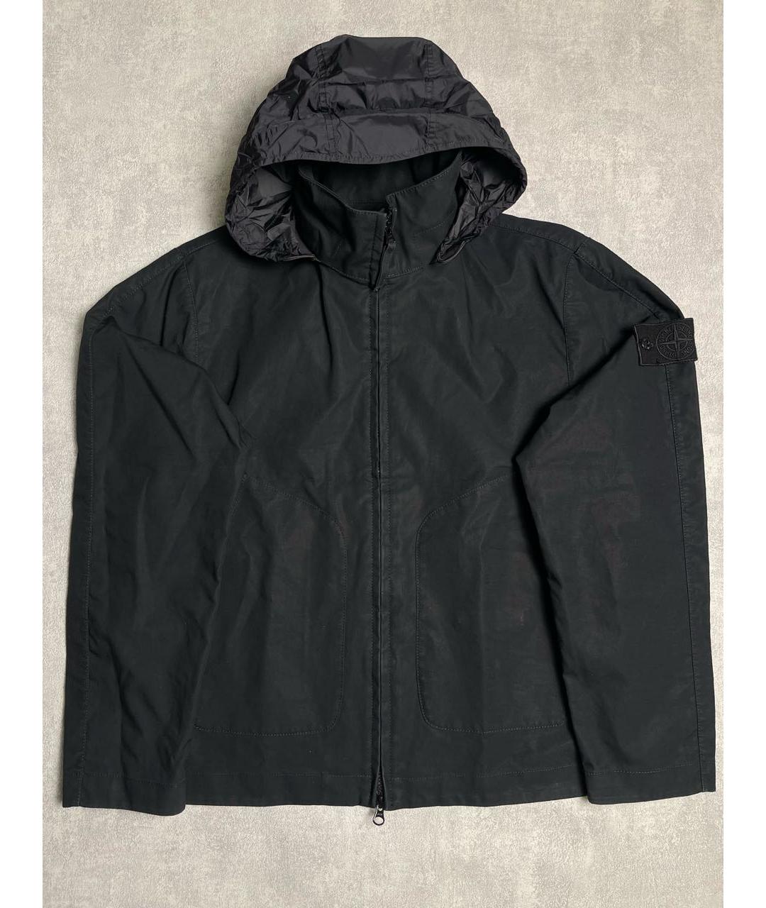 STONE ISLAND Черная полиамидовая куртка, фото 3