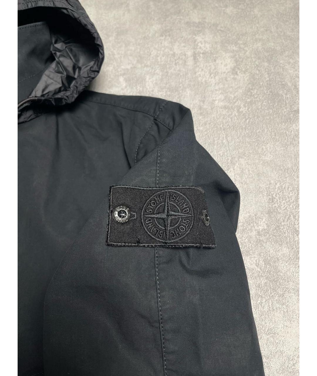 STONE ISLAND Черная полиамидовая куртка, фото 6