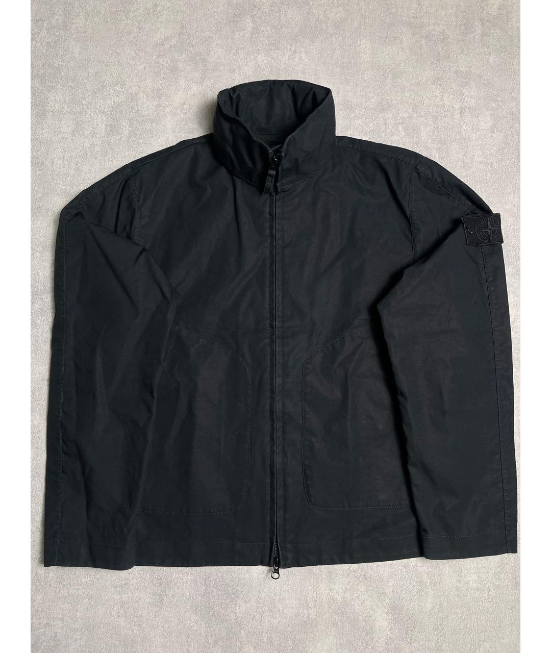 STONE ISLAND Черная полиамидовая куртка, фото 2