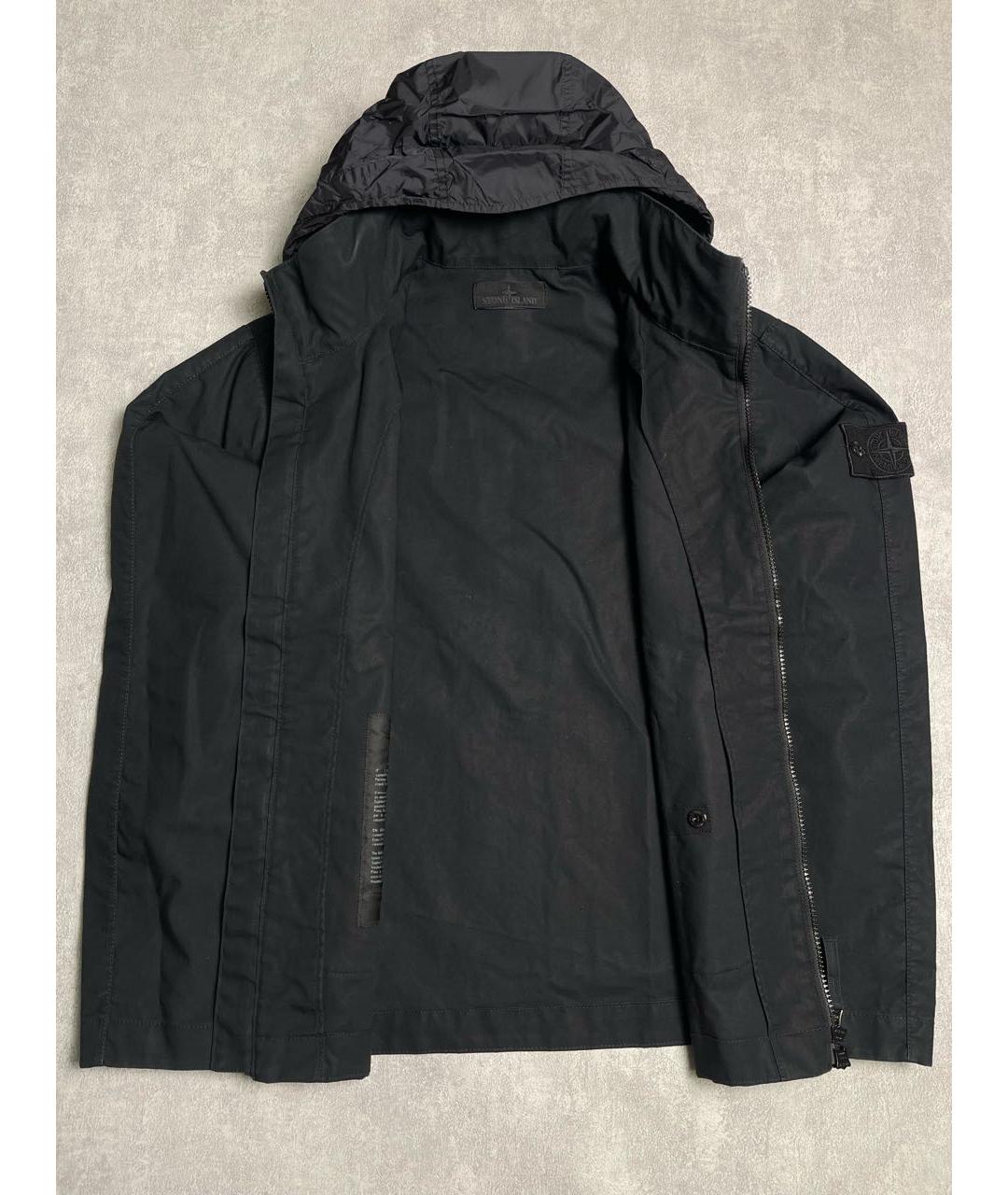 STONE ISLAND Черная полиамидовая куртка, фото 4