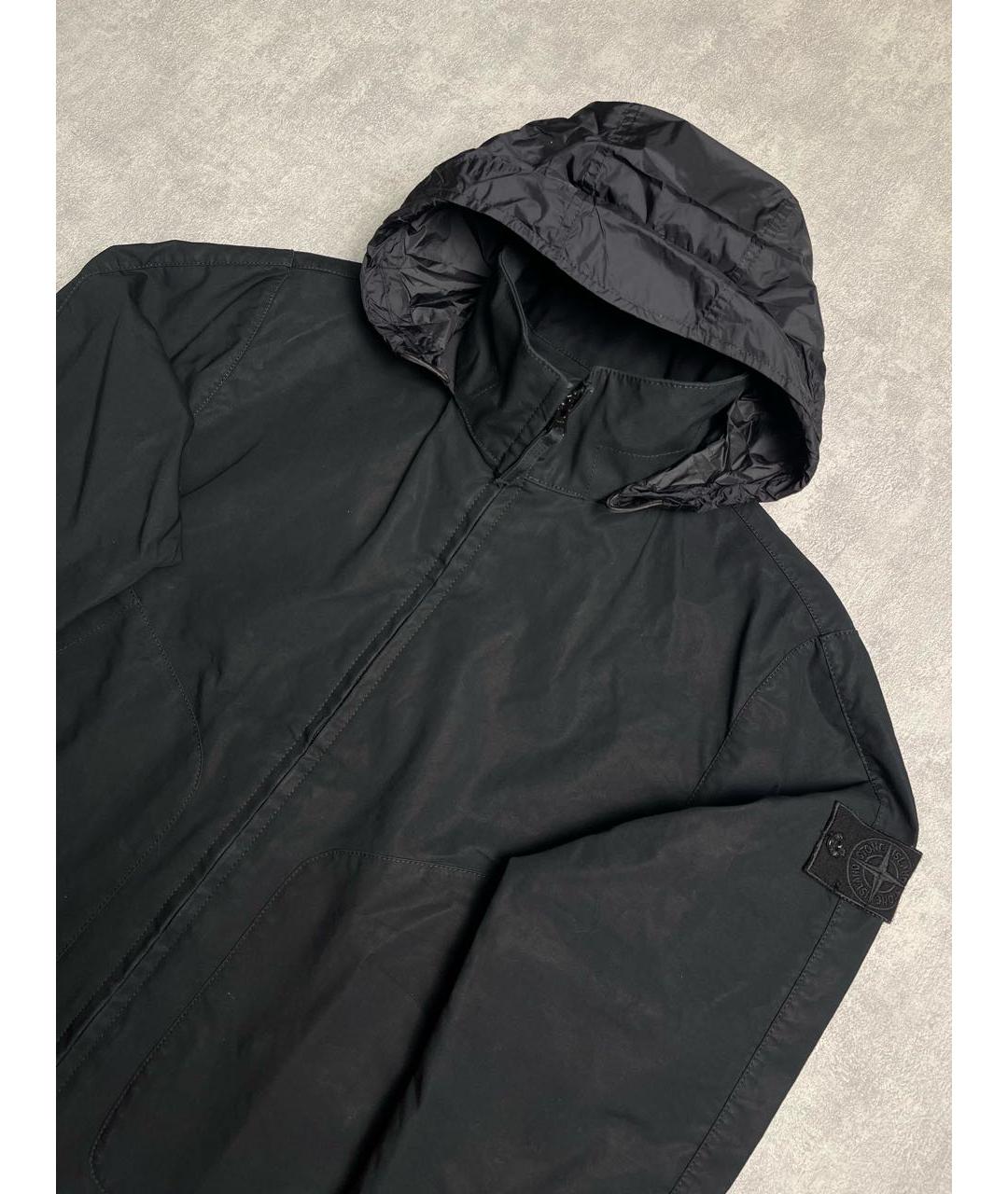 STONE ISLAND Черная полиамидовая куртка, фото 5