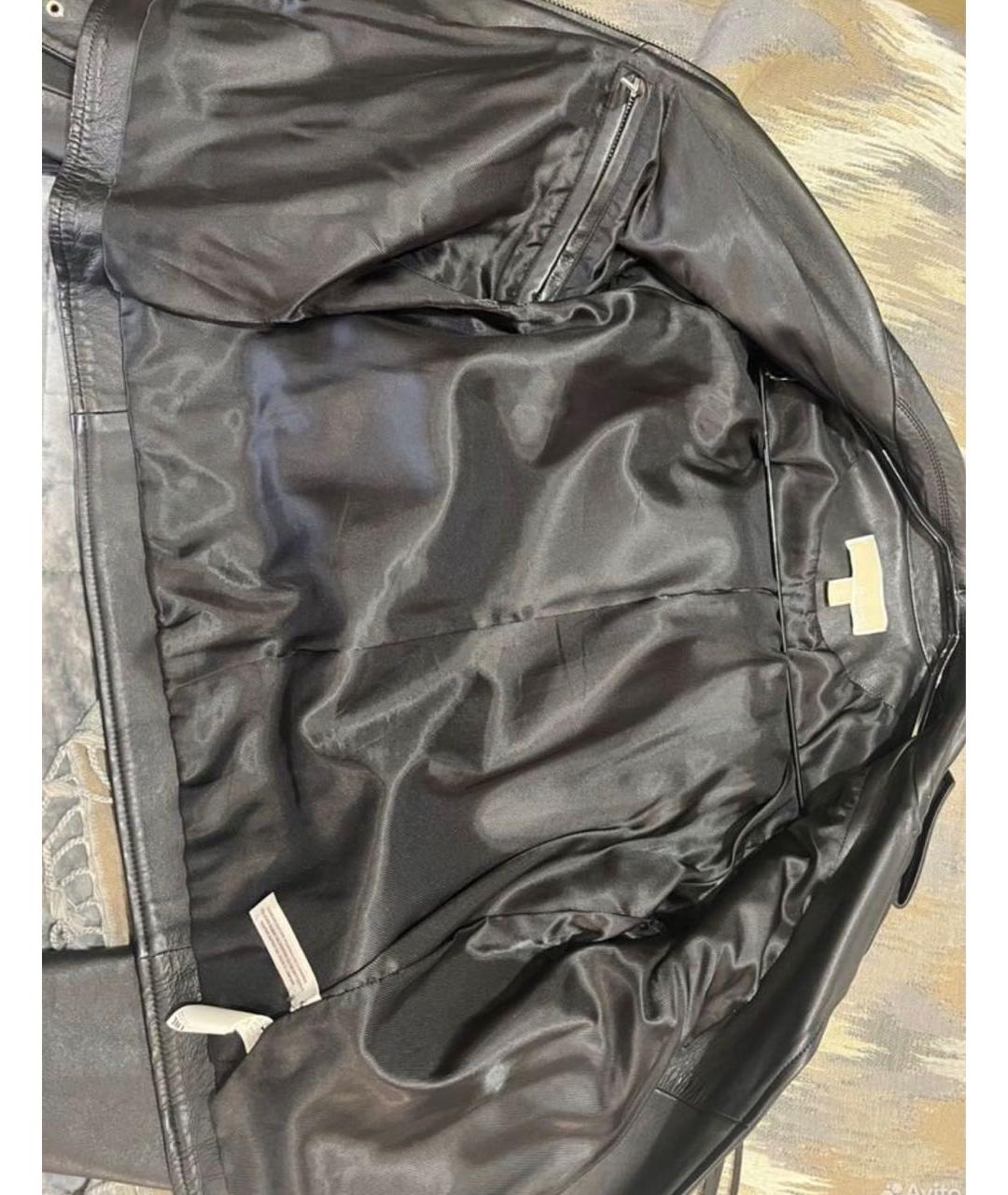 MICHAEL KORS Черная кожаная куртка, фото 3