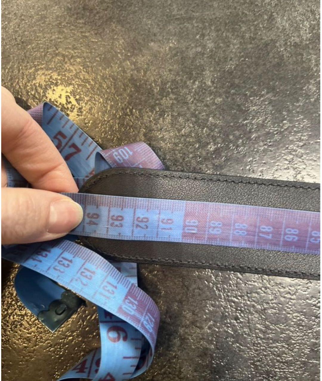 GUCCI Черный кожаный ремень, фото 3