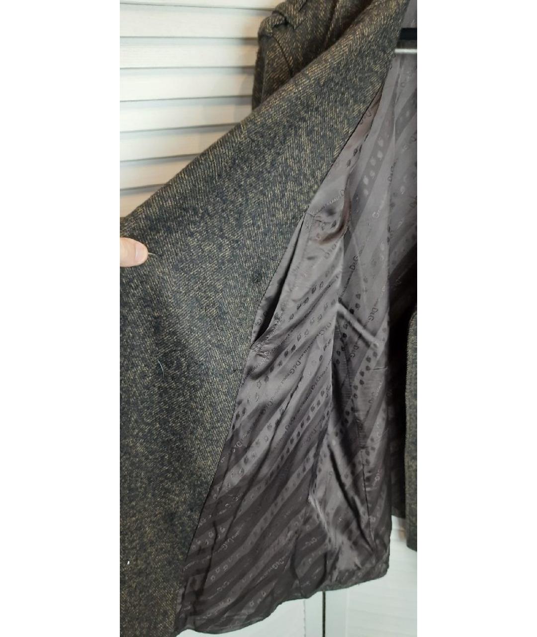 DOLCE&GABBANA Коричневое вискозное пальто, фото 8