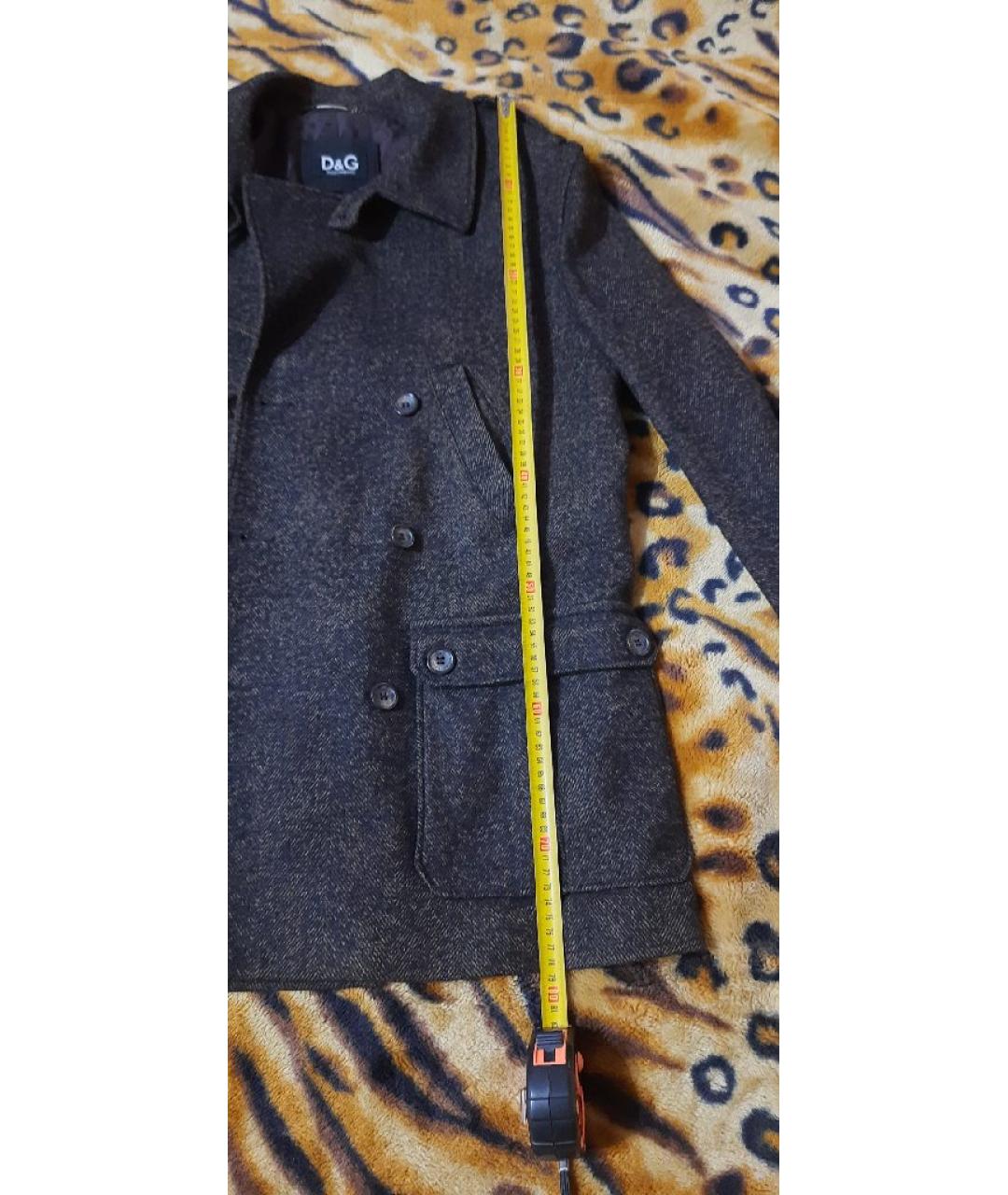 DOLCE&GABBANA Коричневое вискозное пальто, фото 6