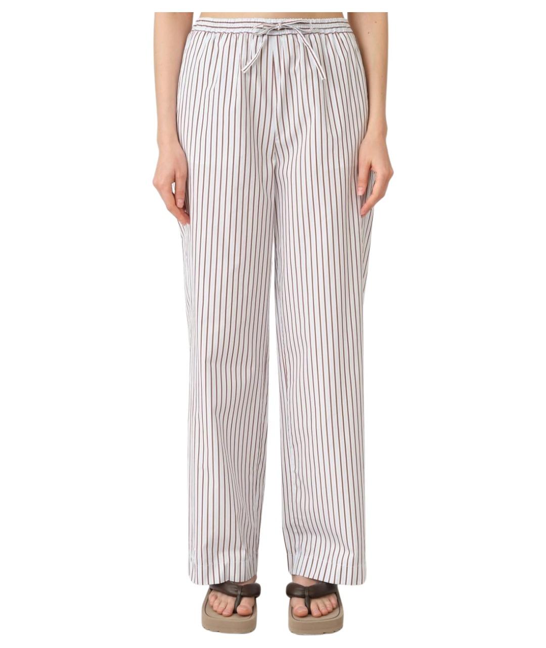 LOULOU STUDIO Мульти хлопковые прямые брюки, фото 1