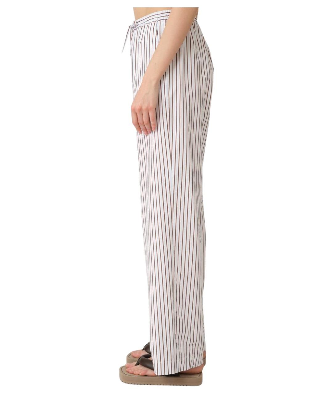 LOULOU STUDIO Мульти хлопковые прямые брюки, фото 2