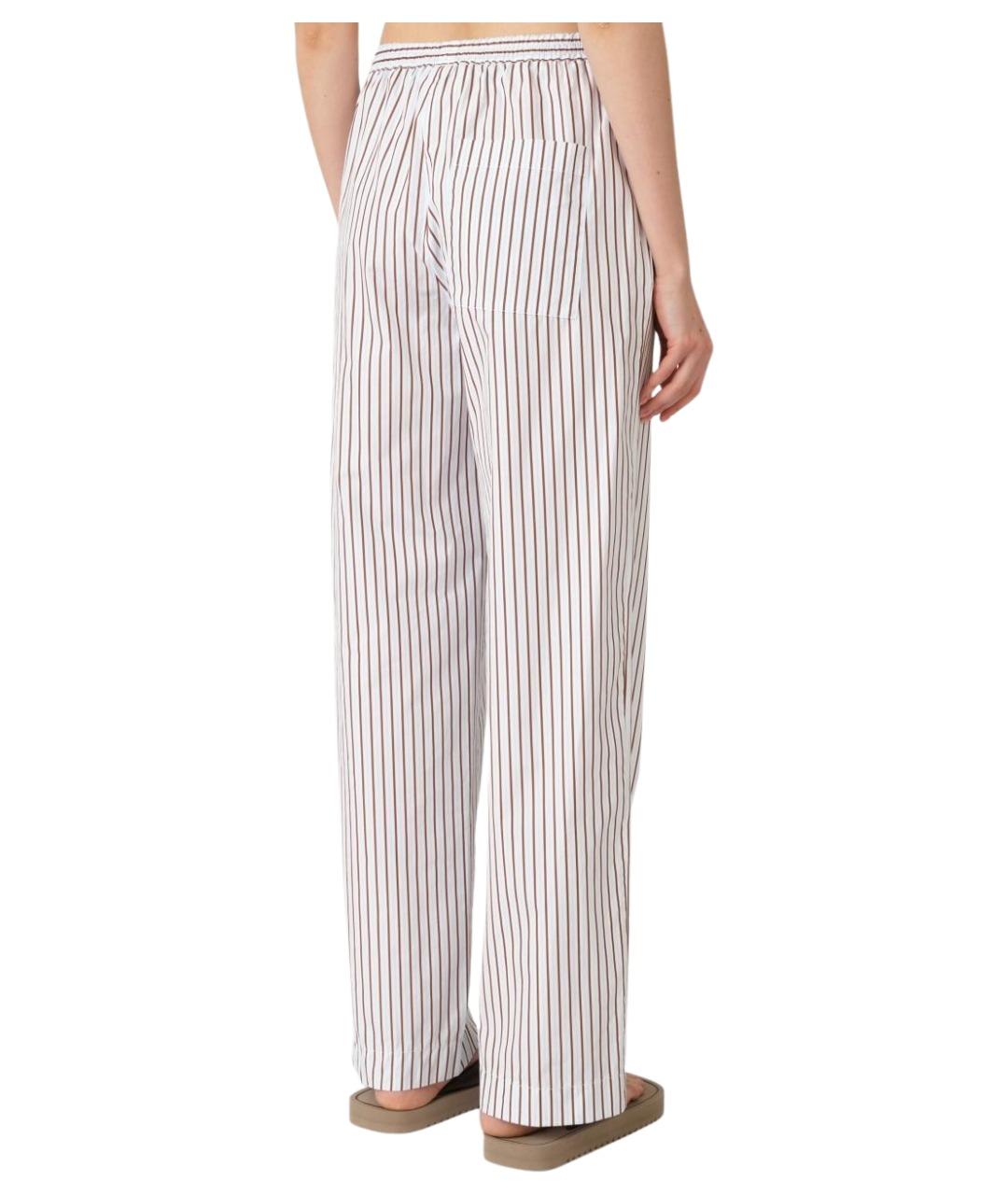 LOULOU STUDIO Мульти хлопковые прямые брюки, фото 3