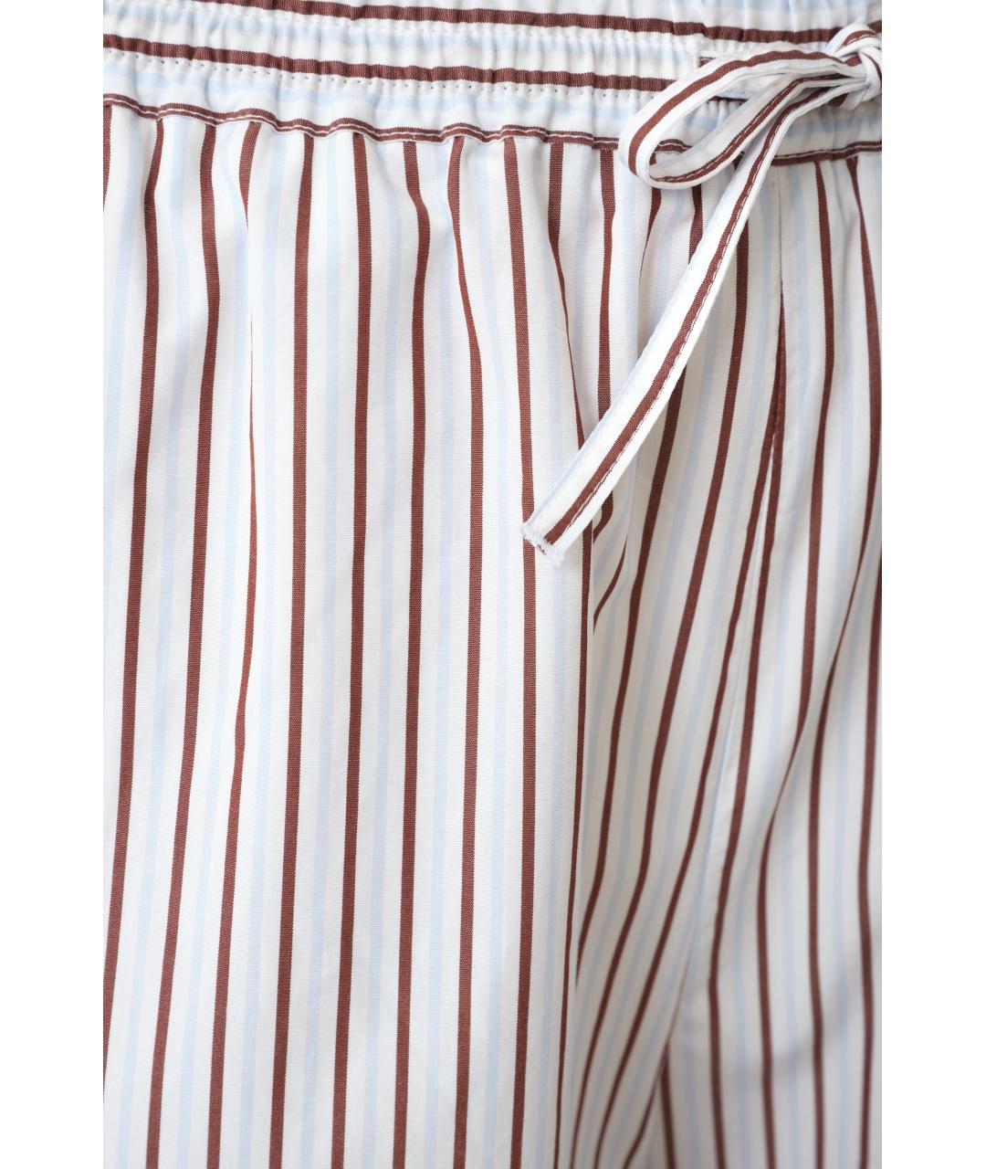 LOULOU STUDIO Мульти хлопковые прямые брюки, фото 4