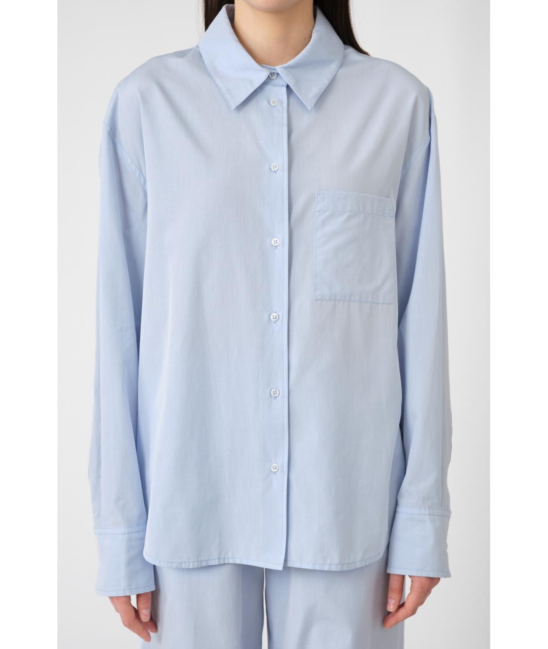 LOULOU STUDIO Голубая хлопковая рубашка, фото 3
