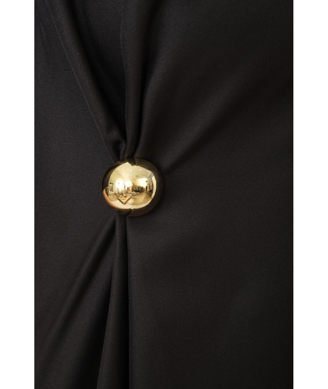 LOULOU STUDIO Черная шелковая футболка, фото 6