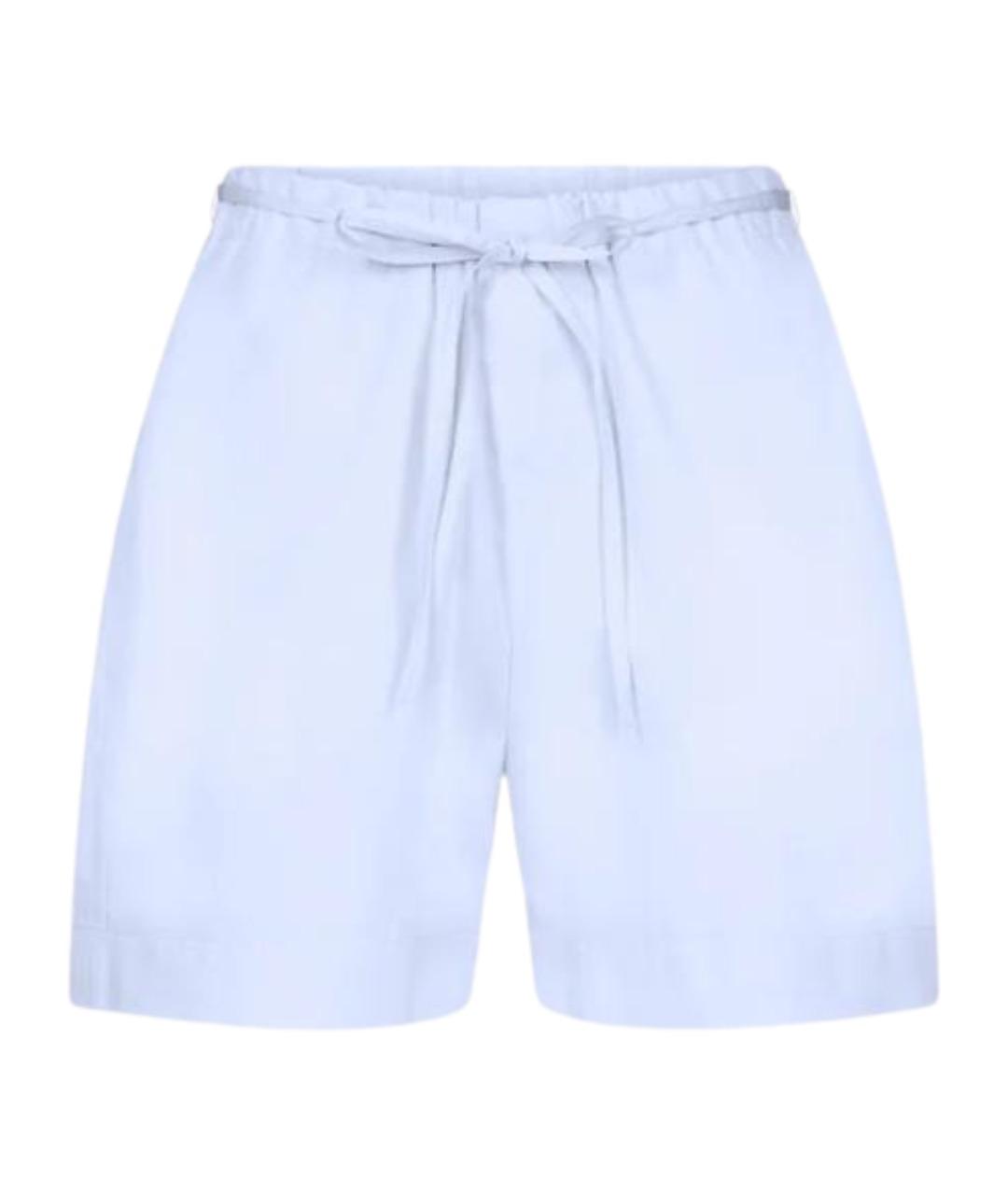 LOULOU STUDIO Голубые хлопковые шорты, фото 1
