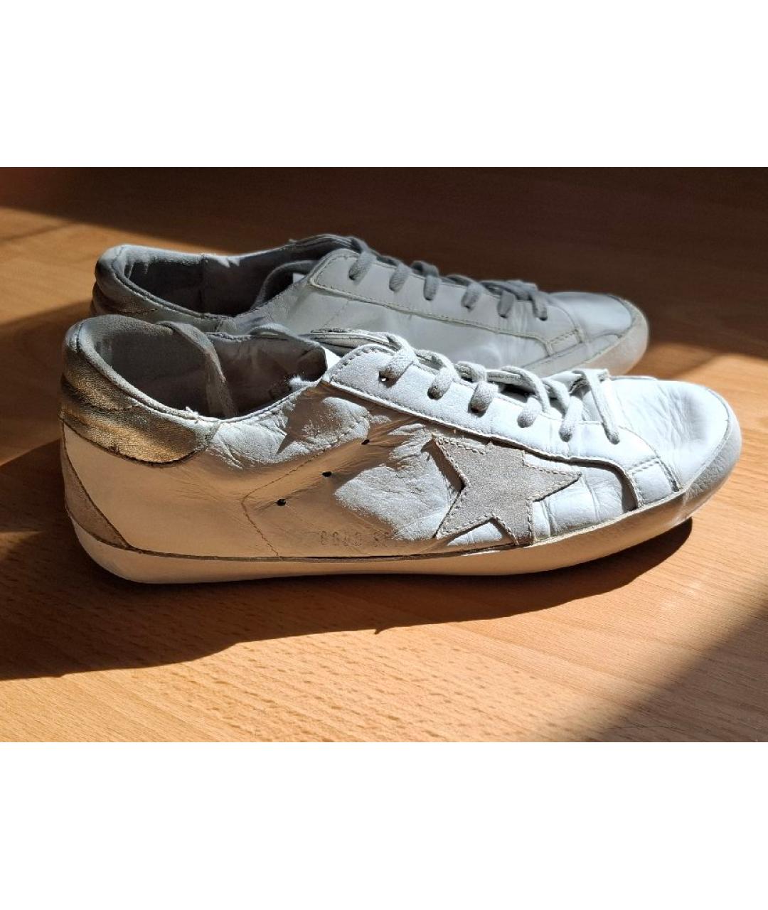 GOLDEN GOOSE DELUXE BRAND Белые кожаные кеды, фото 10