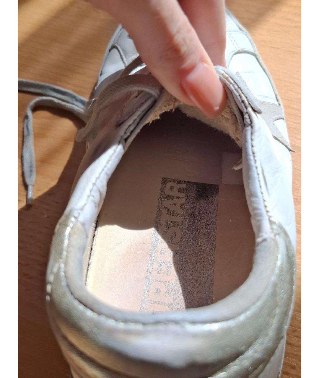 GOLDEN GOOSE DELUXE BRAND Белые кожаные кеды, фото 7