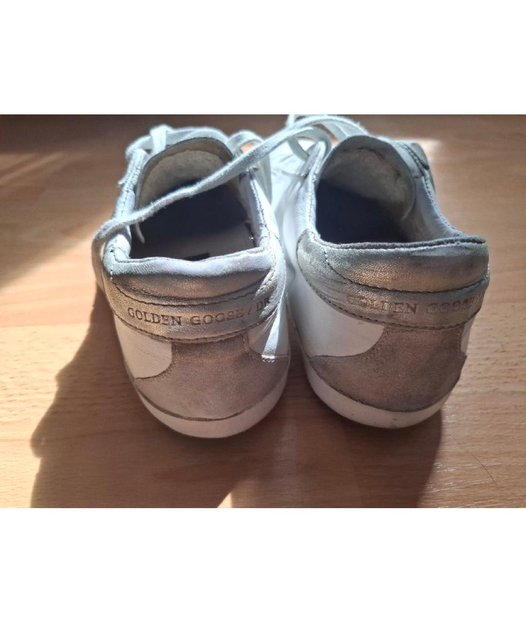 GOLDEN GOOSE DELUXE BRAND Белые кожаные кеды, фото 5