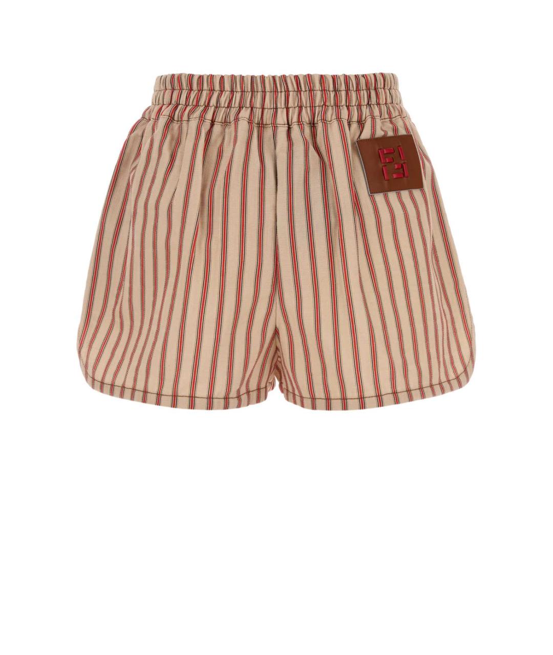 FENDI Мульти хлопковые шорты, фото 2