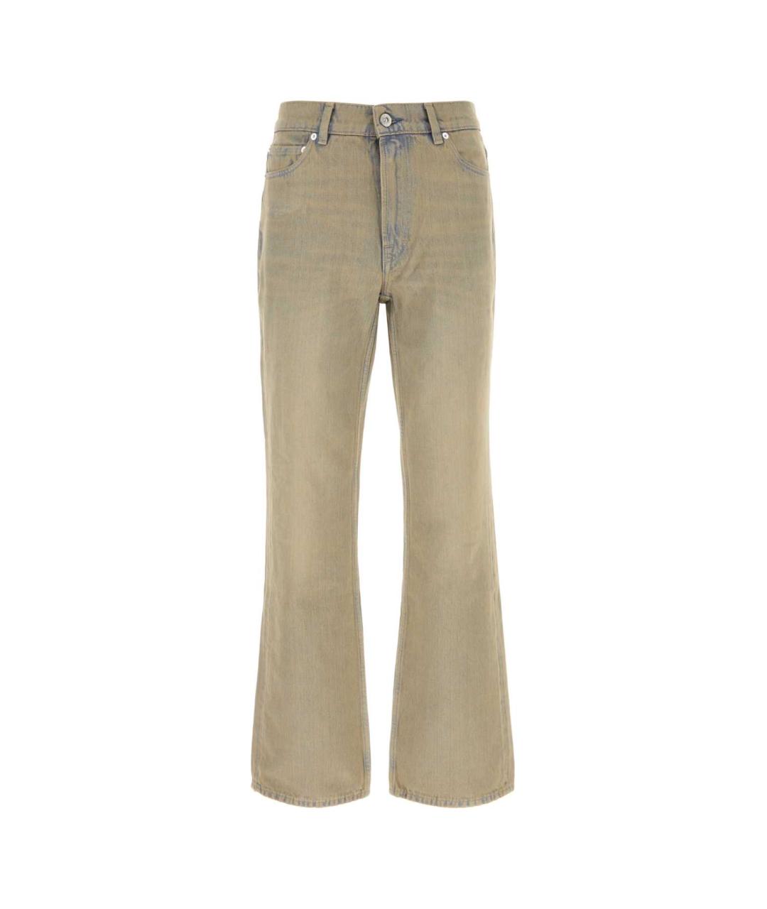 OUR LEGACY Серые хлопковые прямые джинсы, фото 1