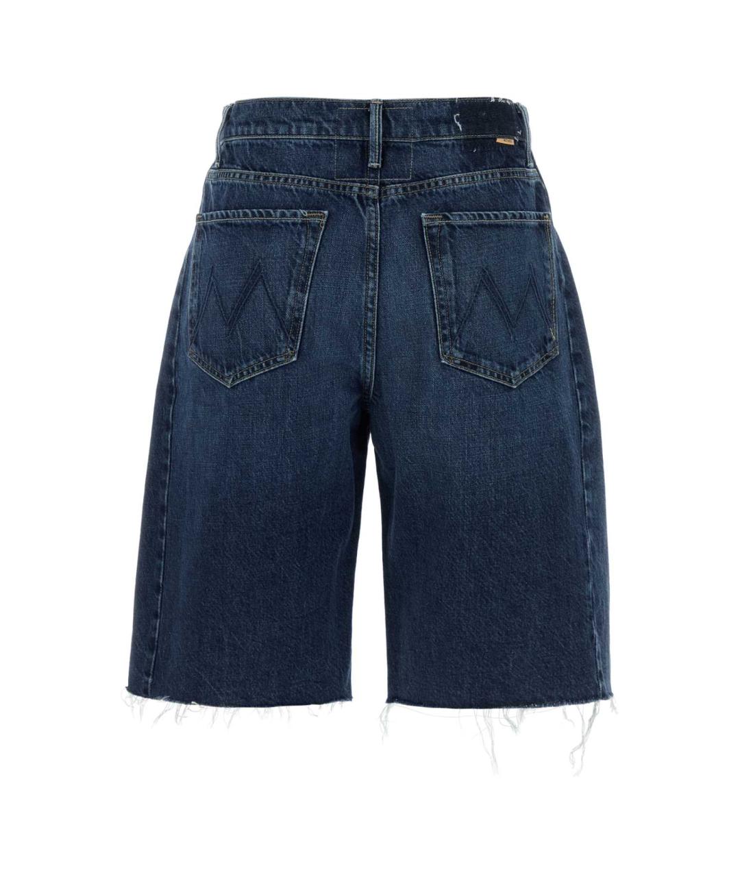 MOTHER Синие хлопковые шорты, фото 2