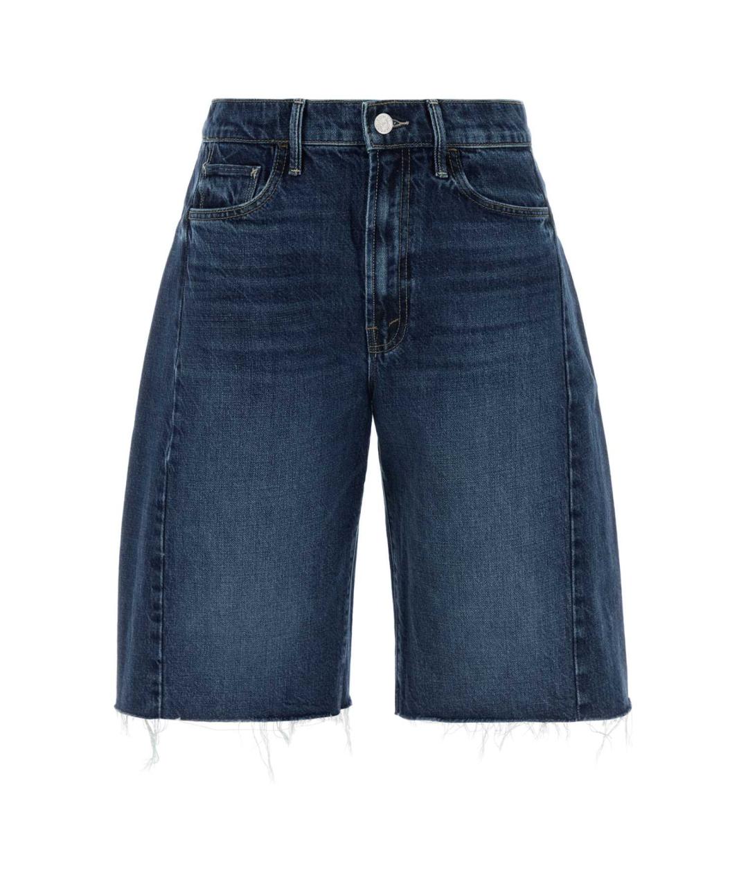 MOTHER Синие хлопковые шорты, фото 1