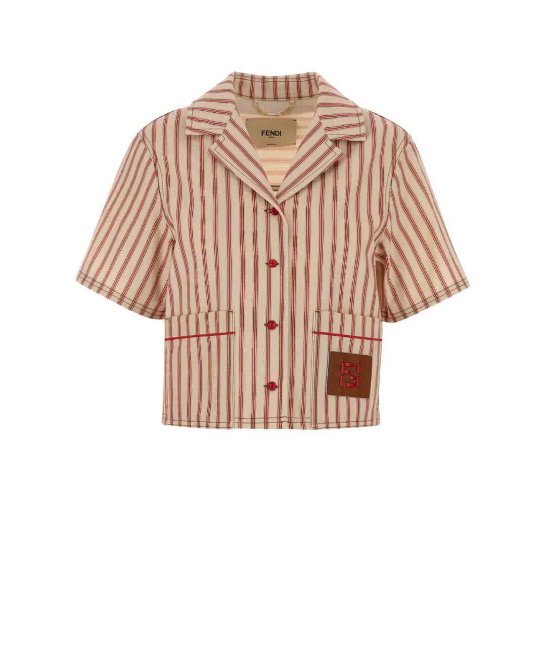 FENDI Мульти хлопковая рубашка, фото 1