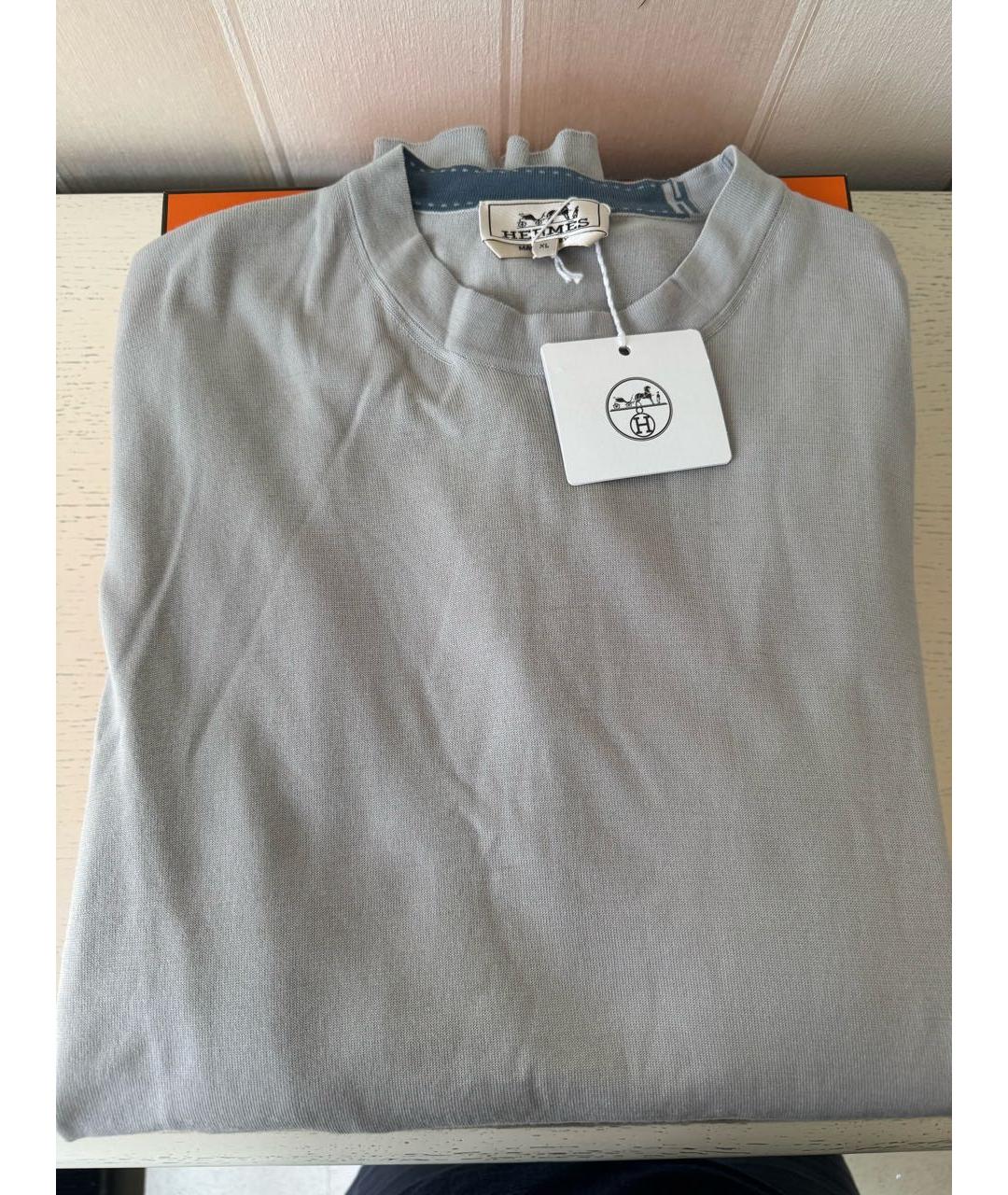 HERMES Серый шерстяной джемпер / свитер, фото 5