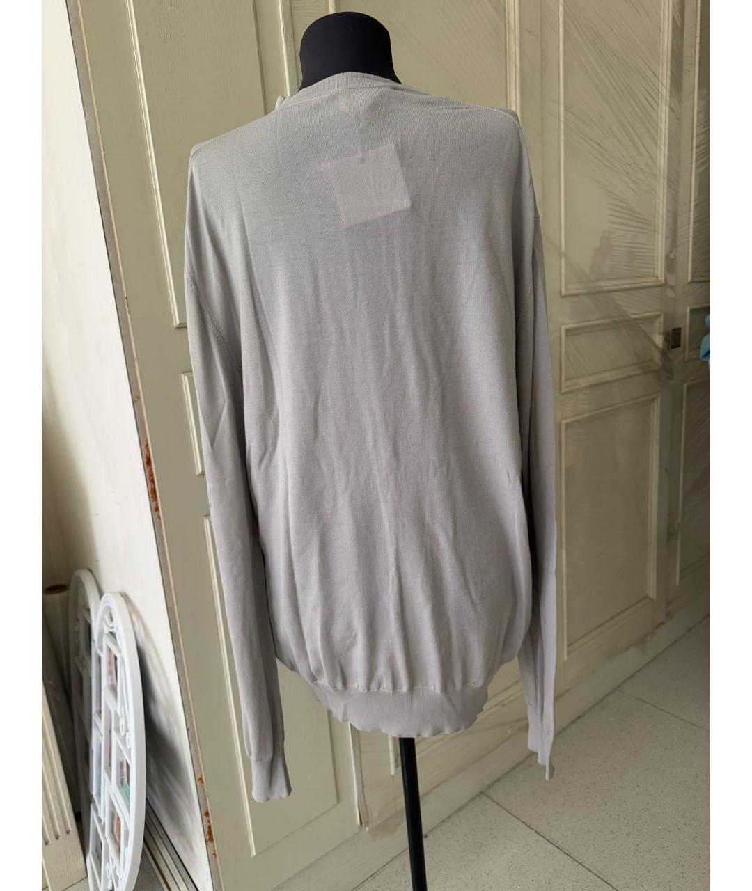 HERMES Серый шерстяной джемпер / свитер, фото 3