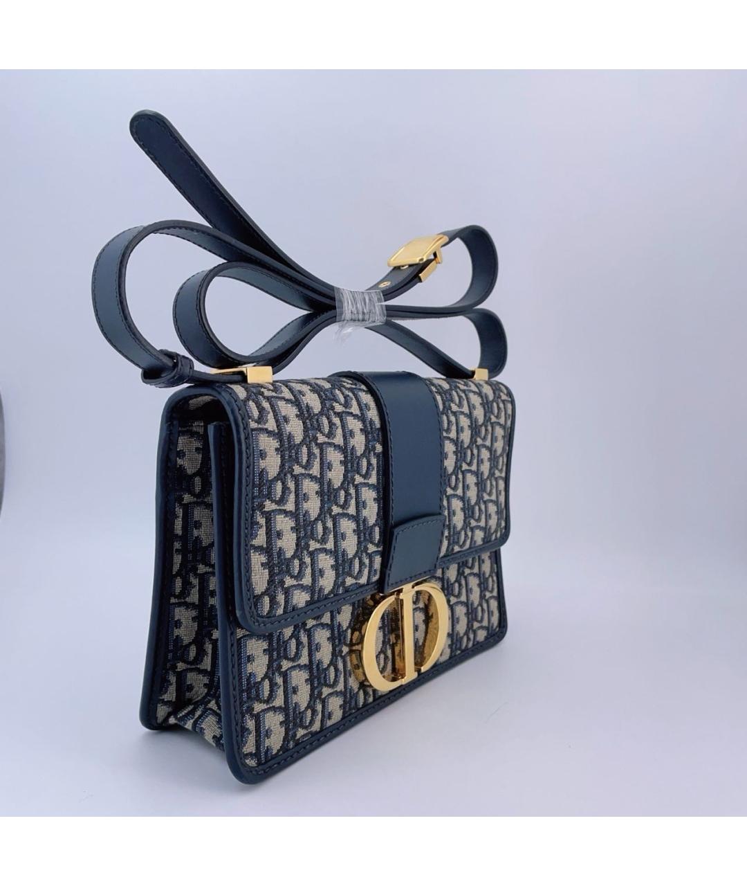 CHRISTIAN DIOR Темно-синяя сумка через плечо, фото 6