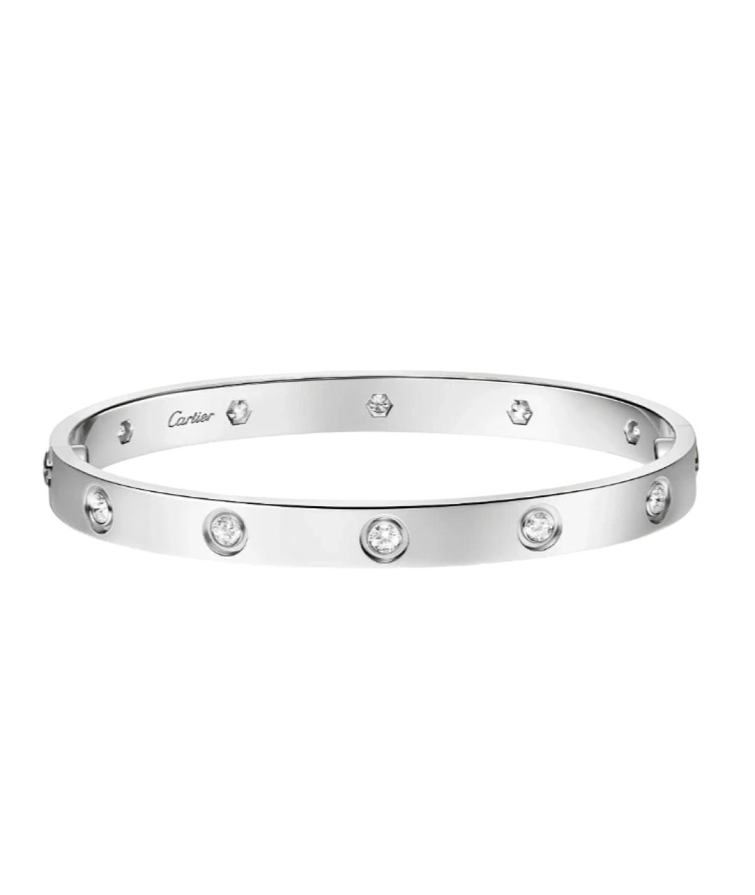 CARTIER Серебрянный браслет из белого золота, фото 1
