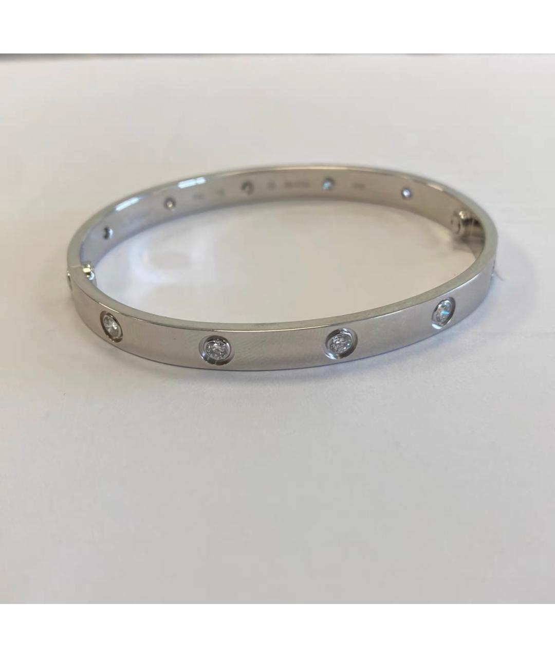 CARTIER Серебрянный браслет из белого золота, фото 2