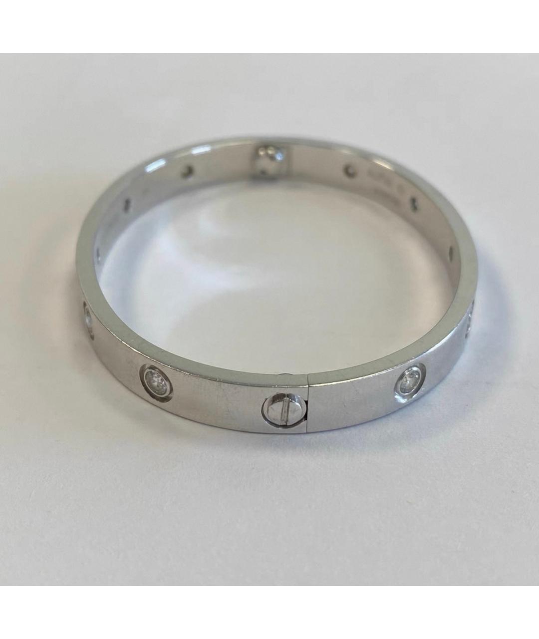 CARTIER Серебрянный браслет из белого золота, фото 3