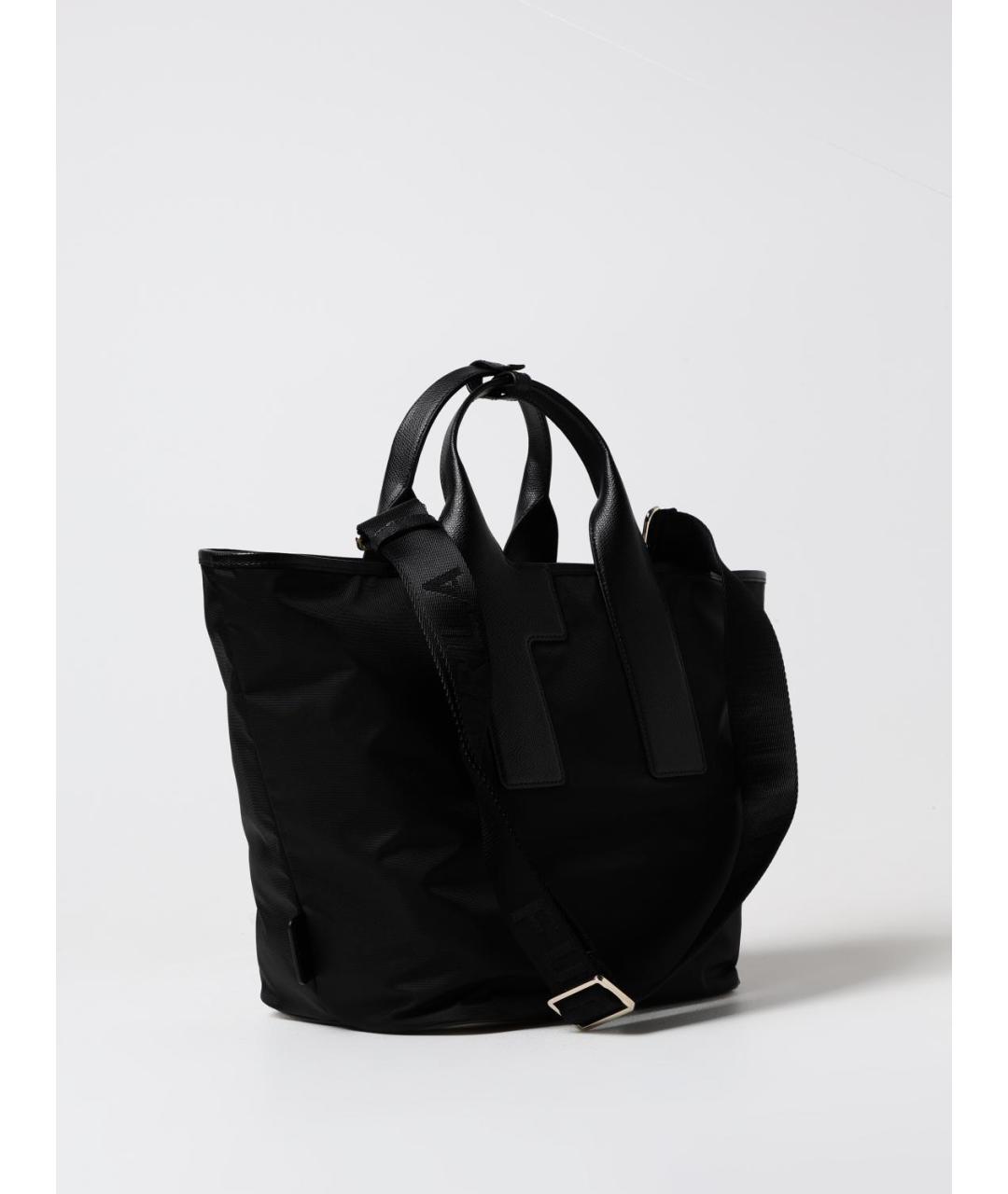 FURLA Черная синтетическая сумка с короткими ручками, фото 2