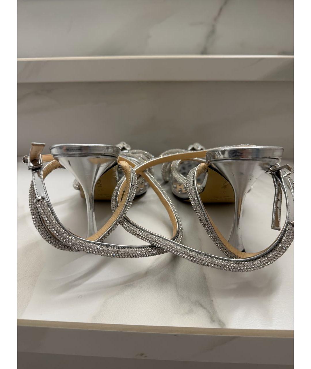 MACH&MACH Серебряные босоножки, фото 3