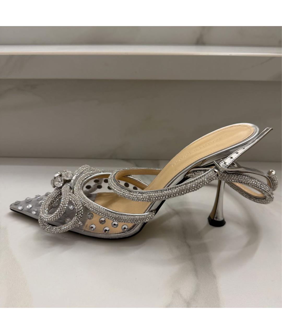 MACH&MACH Серебряные босоножки, фото 5