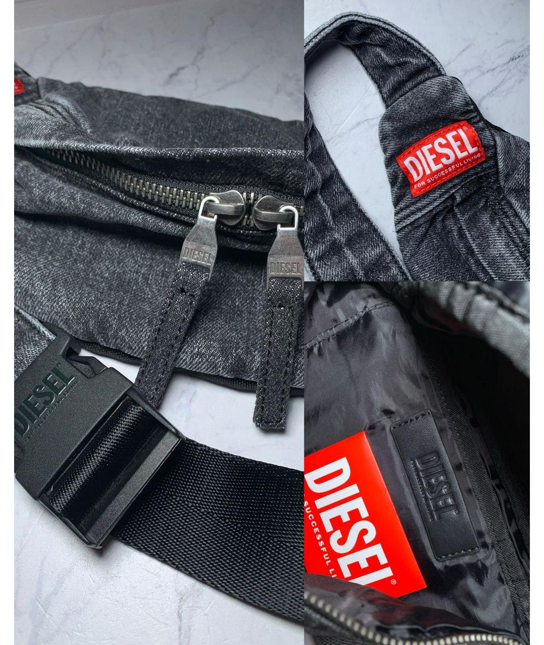 DIESEL Серая поясная сумка, фото 4