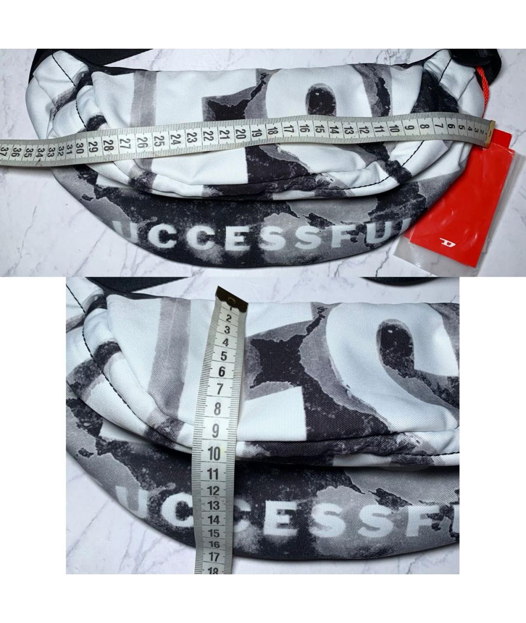 DIESEL Черная поясная сумка, фото 6