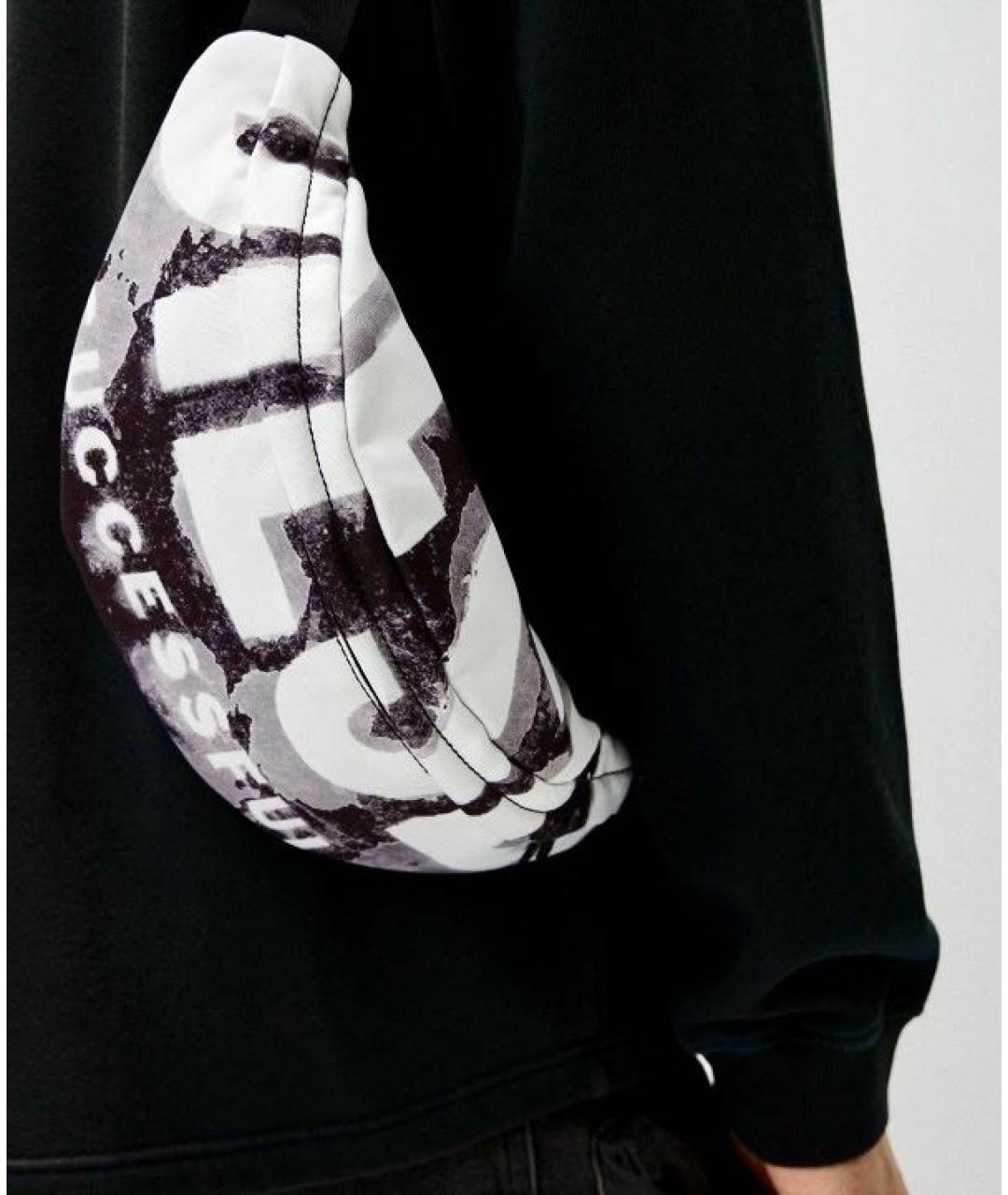 DIESEL Черная поясная сумка, фото 7